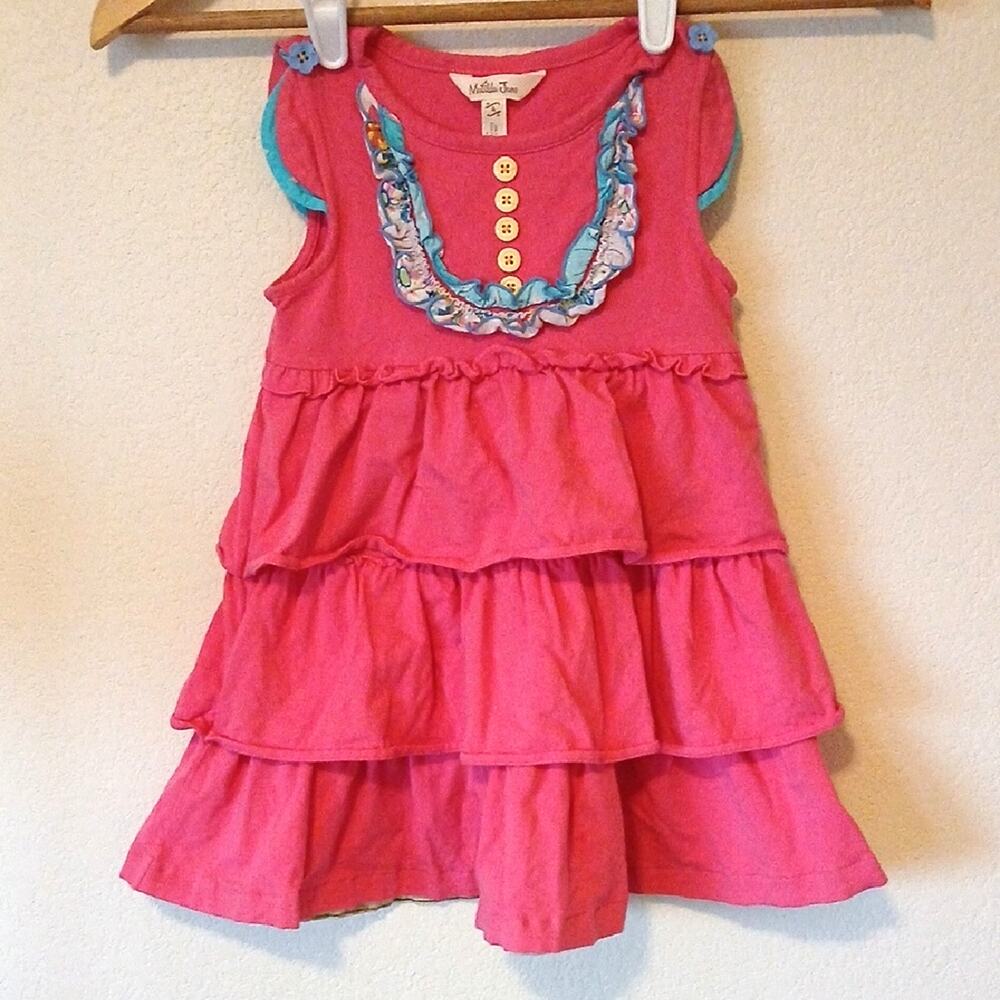 Matilda Jane Pink Tiered Sleeveless Dress